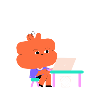 Cartoon Character Working