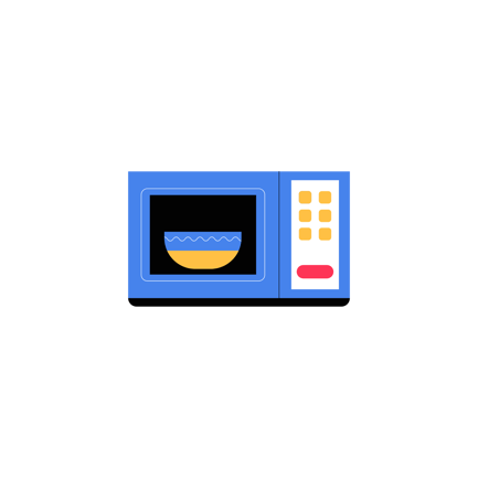 Animated Microwave Illustration