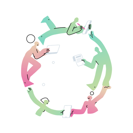 Teamwork Collaboration Cycle Animation