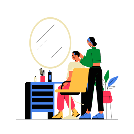 Hair Salon Styling Service