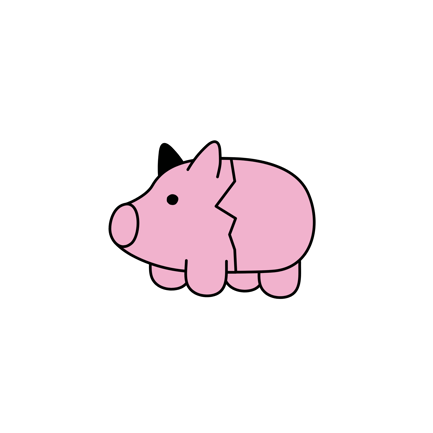 Broken Piggy Bank