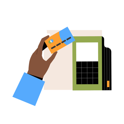 Geometric Card Payment Illustration