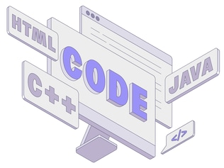 Lettering Code on Computer Screen and Programming Languages