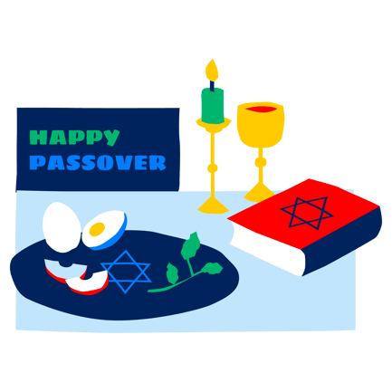 Seder-Tisch für Pessach