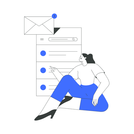 Message Notification Illustration