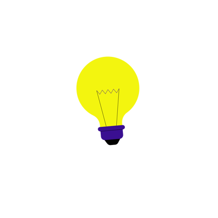 Simple Light Bulb Illustration