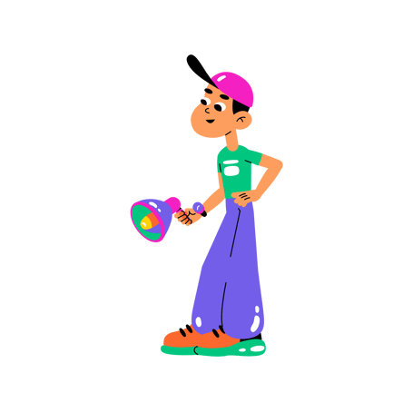 Boy With Megaphone