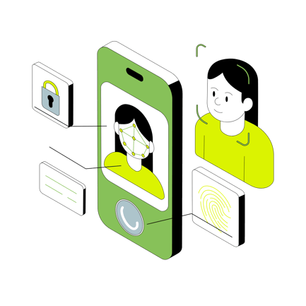 Face Id Technology on Phone