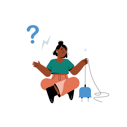 No Connection Flat Illustration