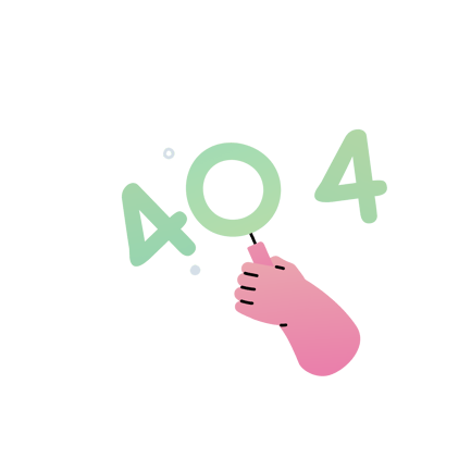 404 Error Page Not Found Animation with Magnifying Glass