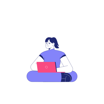 Meditación en la oficina en casa