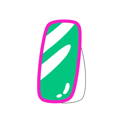 Full Length Mirror Cartoon Illustration