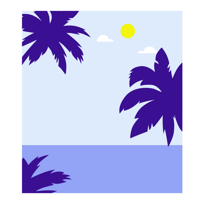 Animated Palm Trees Vector & Layered Graphics - Envato