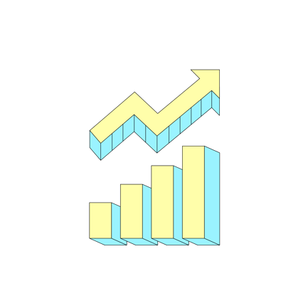 Growing Bar Chart with Arrow Animation