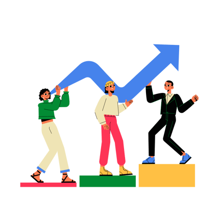 Achieving Team Success Animation