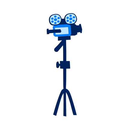 Film Camera on Tripod