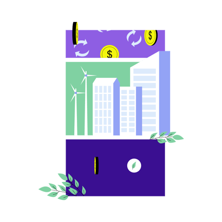 Green Economy and Sustainable Development Illustration
