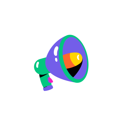 Colorful Megaphone