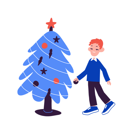 Decorating Christmas Tree