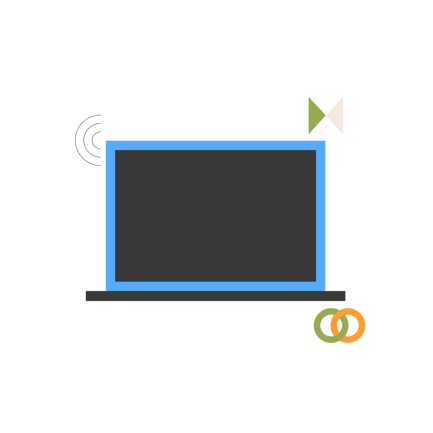 Something Went Wrong Geometric Illustration