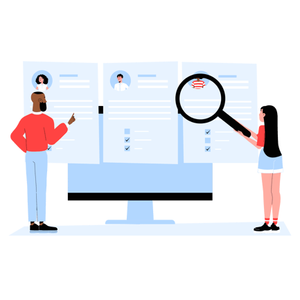 Ilustración de currículum vitae