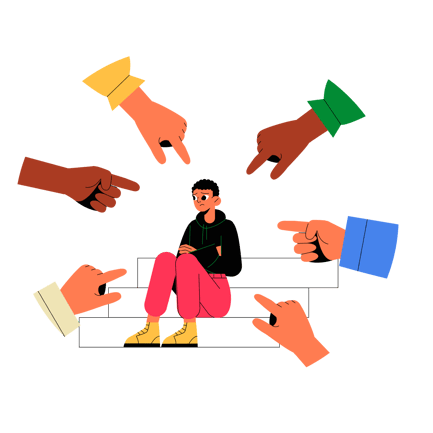 Illustration of Bullying and Social Exclusion