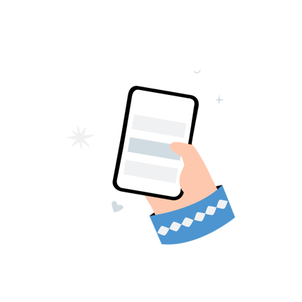 New Message Notification on Mobile Phone