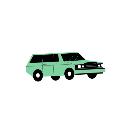 Animated Car Illustration