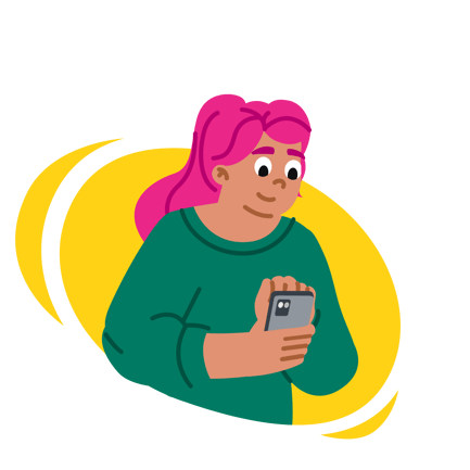 Young Woman Using Geolocation and Creating Route