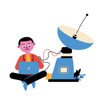 Satellite Broadcasting Setup