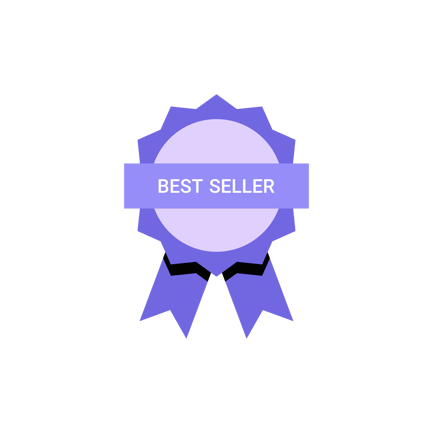 Best Seller Badge Icon Duotone Style