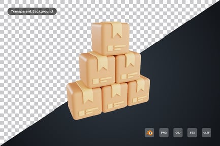 Preview: Logistics Stock 3d Icon