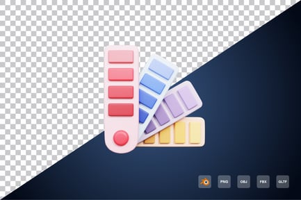 Preview: Color Palette 3d Icon