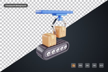 Preview: Conveyor System 3d Icon
