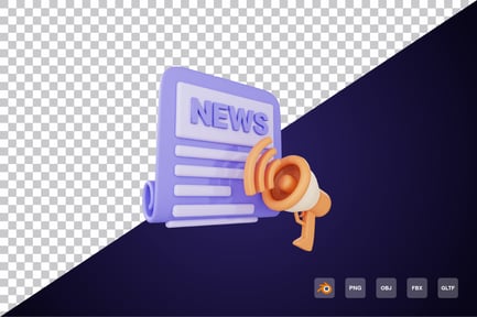 Preview: News 3d Icon