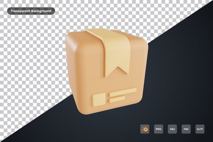 Preview: Box Logistics 3d Icon