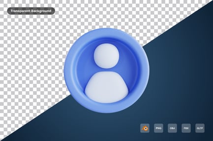 Preview: User Profile 3d Icon