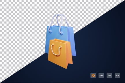 Preview: 3d Shopping Bag Icon