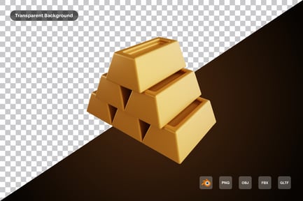 Preview: Gold 3d Icon