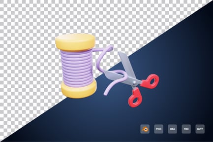 Preview: Scissors 3d Icon