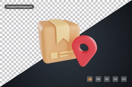 Preview: Logistics Location 3d Icon