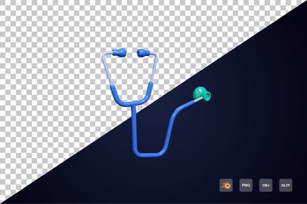 Preview: 3d stethoscope Icon