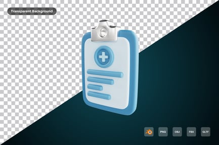 Preview: Clipboard Medical 3d Icon