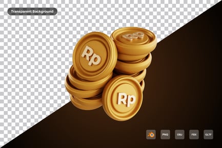 Preview: Rupiah Stack 3d Icon