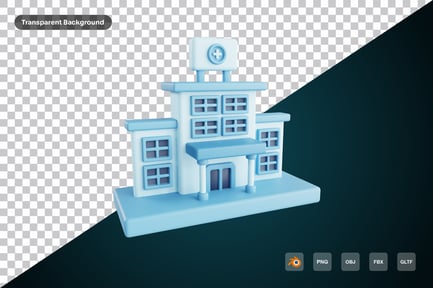 Preview: Hospital 3d Icon