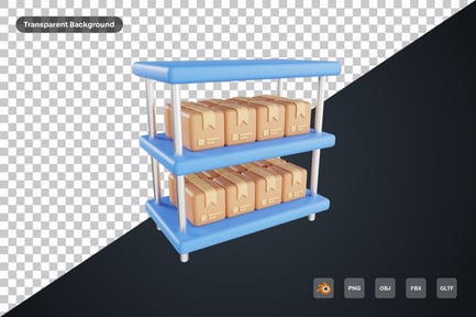 Preview: Storage Rack 3d Icon