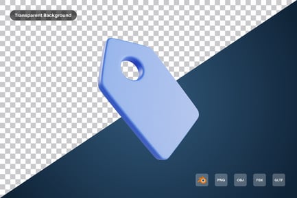 Preview: Label 3d Icon
