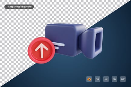 Preview: Video Upload 3d Icon