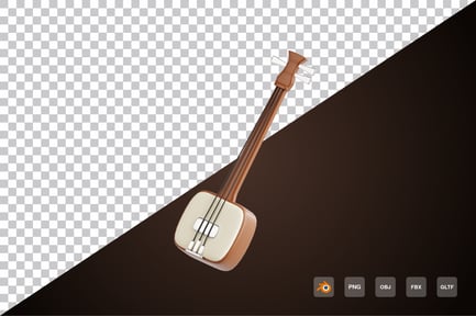 Preview: 3d Shamisen Icon
