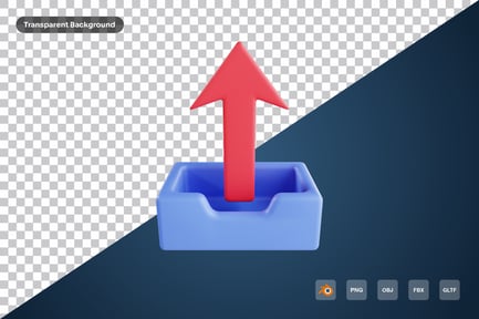 Preview: Upload 3d Icon